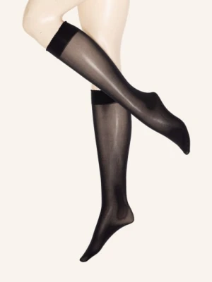 Wolford Podkolanówki Velvet De Luxe blau