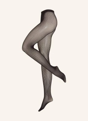 Wolford Rajstopy Grid Net schwarz