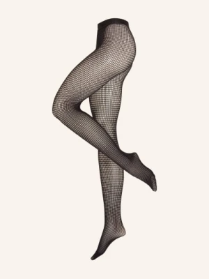 Wolford Rajstopy Grid Net schwarz
