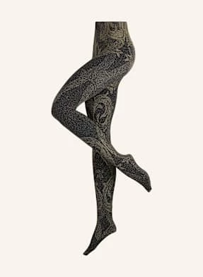 Wolford Rajstopy Metallic Jacquard gold