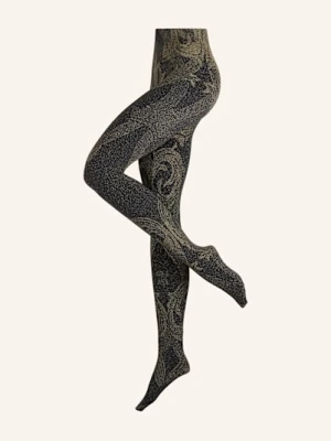 Wolford Rajstopy Metallic Jacquard gold