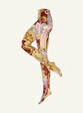 Wolford Rajstopy Paisley Baroque rot