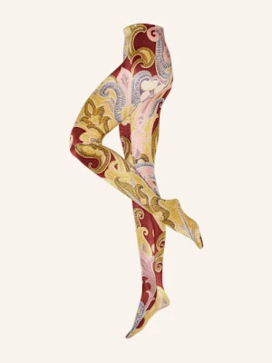 Wolford Rajstopy Paisley Baroque rot
