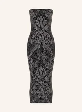 Wolford Sukienka Etui Metallic Jacquard Z Błyszczącą Przędzą silber