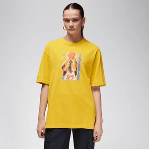 Women's Oversized Graphic T-Shirt, marki JORDANApparel, w kolorze Żółty, rozmiar