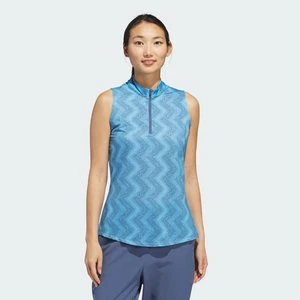 Women's Ultimate365 Ottoman Printed Sleeveless Polo Shirt Adidas