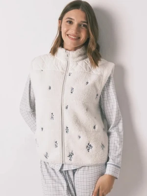 women'secret bluza damska kolor beżowy przejściowy 4682700