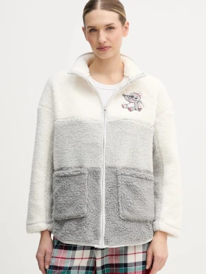 women'secret bluza piżamowa LILO & STITCH damskie kolor szary 4412221
