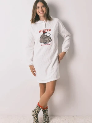 women'secret bluza piżamowa SNOOPY damska kolor beżowy 4442119