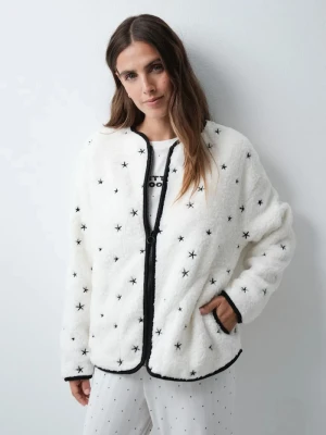 women'secret bluza rozpinana damska beżowy