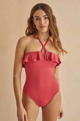 women'secret jednoczęściowy strój kąpielowy PERFECT FIT 1 kolor różowy miękka miseczka 5525795