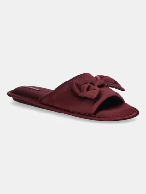 women'secret kapcie SENSE GALLERY kolor bordowy 4992513