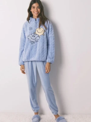 women'secret komplet piżamowy damska kolor niebieski 3132239