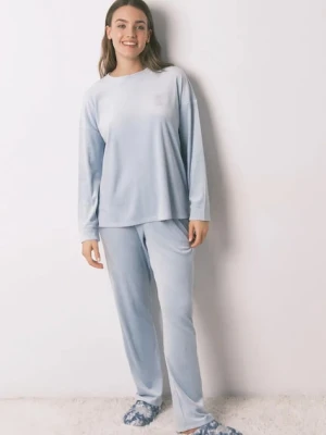 women'secret komplet piżamowy damska kolor niebieski 3592488