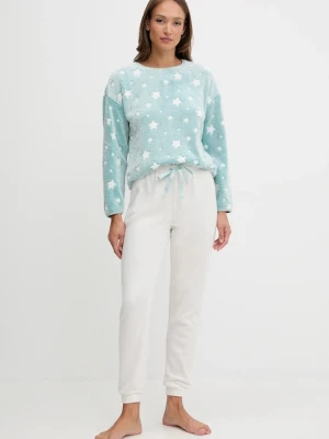 women'secret komplet piżamowy damska kolor niebieski 4752554