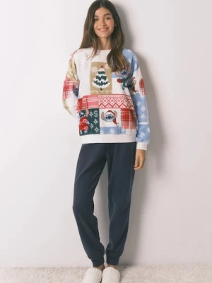 women'secret komplet piżamowy LILO & STITCH damska kolor beżowy 3132237