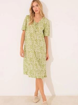women'secret koszula nocna bawełniana damska kolor zielony bawełniana 4369327