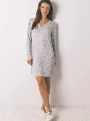 women'secret koszula nocna damska kolor biały 4442115