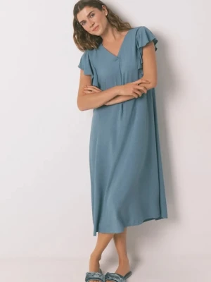 women'secret koszula nocna damska kolor zielony 4362325