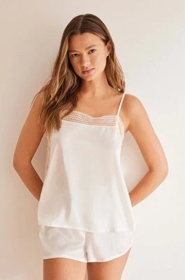 women'secret piżama BRIDAL damska kolor biały satynowa 2547597