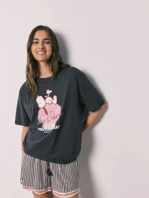 women'secret piżama damska bawełniana szary