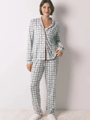 women'secret piżama damska kolor beżowy 3792074