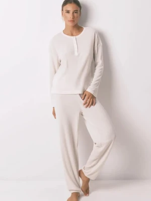 women'secret piżama damska kolor beżowy 4752531