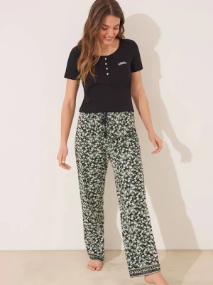 women'secret piżama damska kolor czarny 3592390