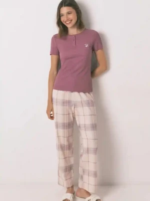 women'secret piżama damska kolor fioletowy 3592426
