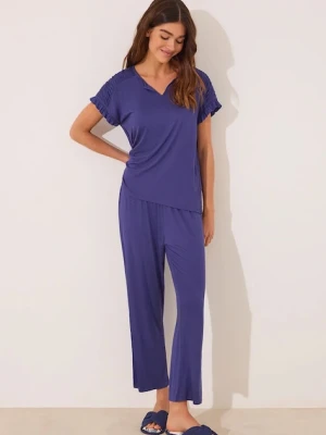 women'secret piżama damska kolor niebieski 3599225