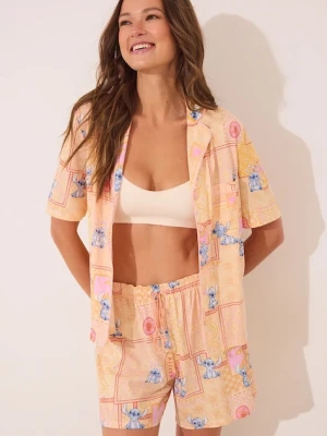 women'secret piżama damska kolor pomarańczowy bawełniana 3132119
