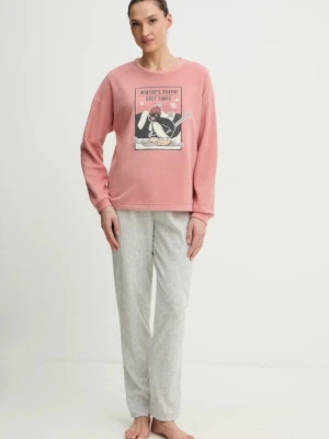women'secret piżama damska kolor różowy 3132242
