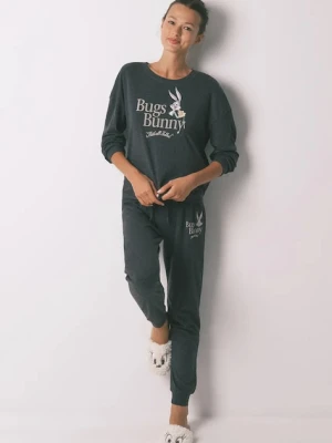 women'secret piżama damska kolor szary 3132126