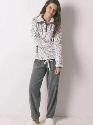 women'secret piżama damska kolor szary 3132173