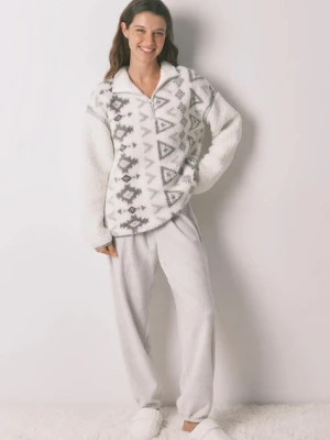 women'secret piżama damska kolor szary 3132174