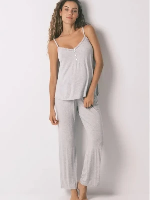 women'secret piżama damska kolor szary 4462645