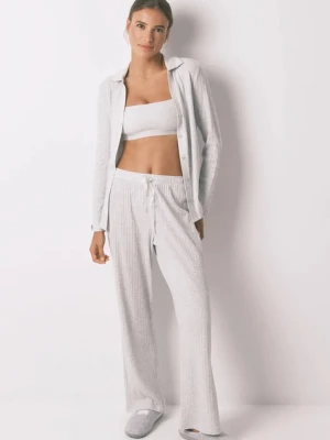 women'secret piżama damska kolor szary 4752530