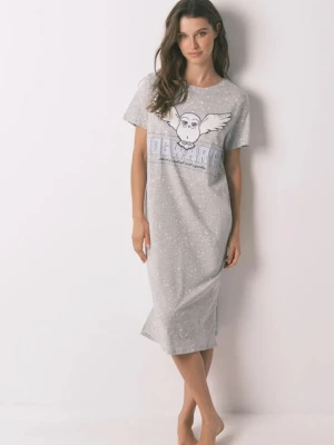 women'secret piżama damska kolor szary bawełniana 4442110