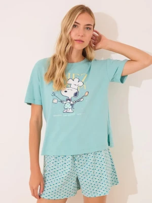 women'secret piżama damska kolor turkusowy 3132115