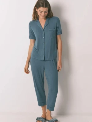 women'secret piżama damska kolor zielony 3592437