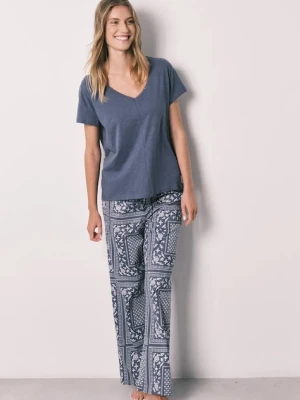 women'secret piżama dwuczęściowa damska bawełniana