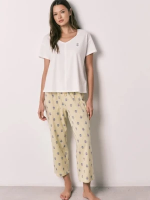 women'secret piżama dwuczęściowa damska bawełniana