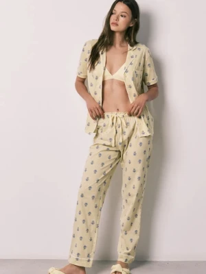 women'secret piżama dwuczęściowa damska bawełniana