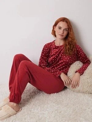 women'secret piżama LOVE ACTUALLY GENERIC PJ damska kolor czerwony 4758239