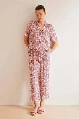 women'secret piżama MIX AND MATCH ORIGINS damska kolor bordowy 4857425