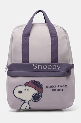 women'secret plecak Snoopy damski kolor fioletowy duży wzorzysty 3068385