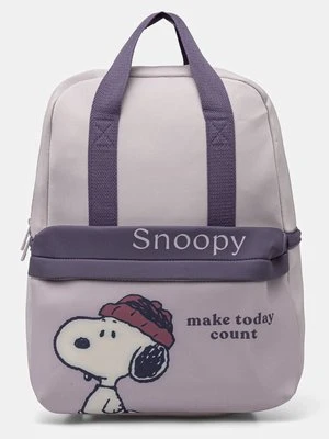 women'secret plecak Snoopy damski kolor fioletowy duży wzorzysty 3068385