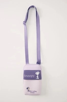 women'secret pokrowiec na telefon Snoopy kolor fioletowy 1378874