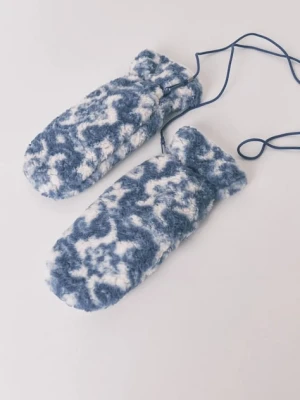 women'secret rękawiczki damskie kolor niebieski 5152856