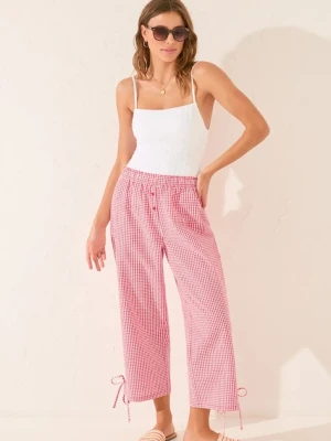 women'secret spodnie piżamowe bawełniane damska kolor bordowy bawełniana 3709664